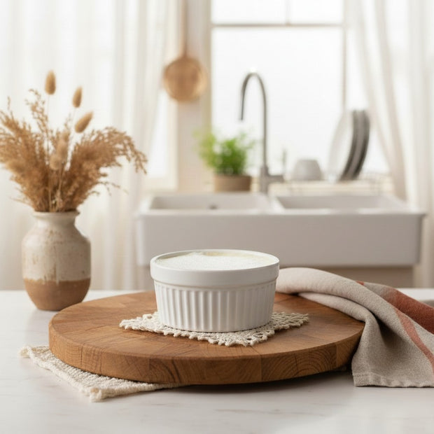 Zero Waste Dish Soap Bar + Ceramic Ramekin
