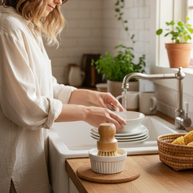 Zero Waste Dish Soap Bar + Ceramic Ramekin