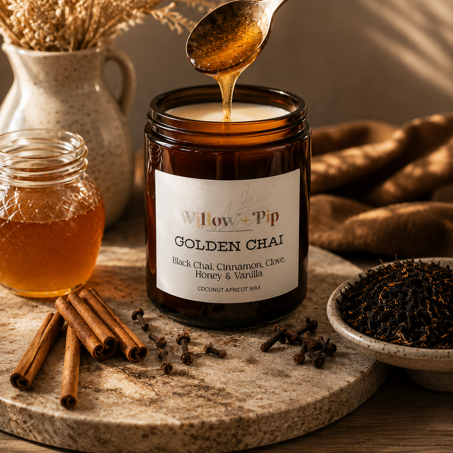 Golden Chai - Coconut Apricot Wax Candle
