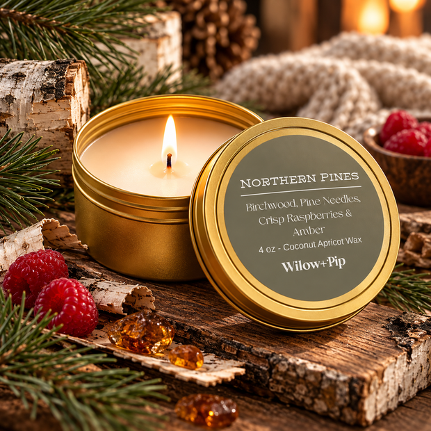 Northern Pines| Travel Tin Candle