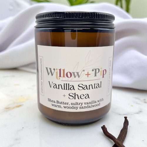 Vanilla Santal and Shea - Coconut Apricot Wax Candle