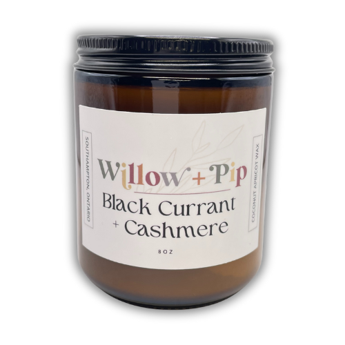 Blackberry Currant + Cashmere | 8 Ounce Coconut Apricot Wax Candles | Toxin-Free