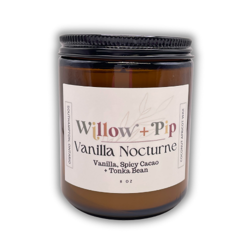 Vanilla Nocturne | 8 Ounce Coconut Apricot Wax Candles | Toxin-Free