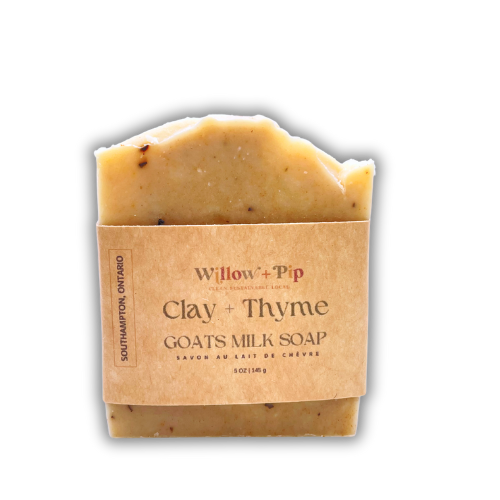 Clay and Thyme - 100% Natural Goat's Milk Soap - Natural, Palm-Free