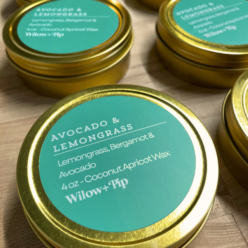 Avocado & Lemongrass - Travel Tin Candle