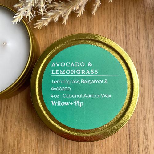 Avocado & Lemongrass - Travel Tin Candle