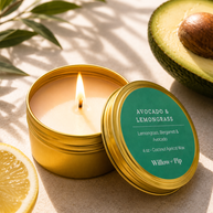 Avocado & Lemongrass - Travel Tin Candle