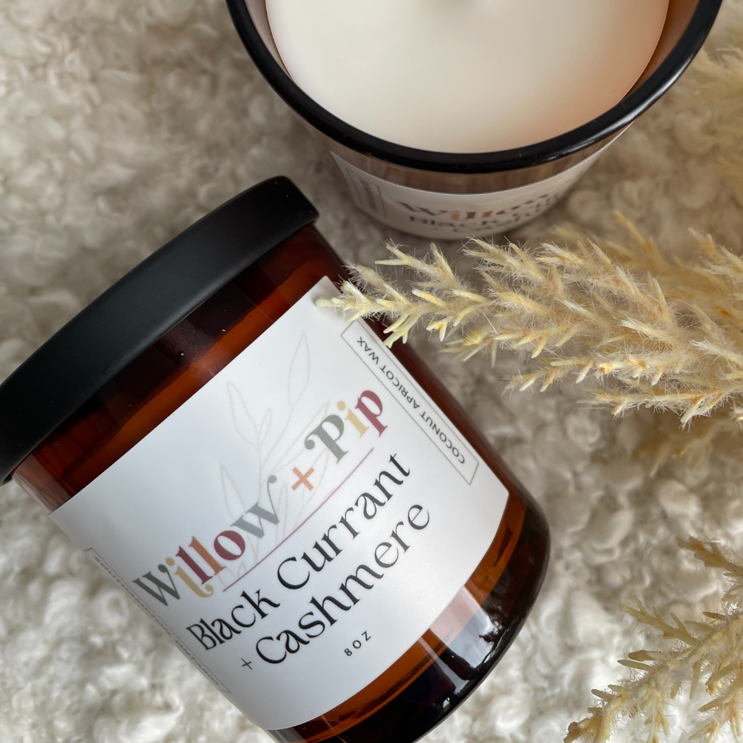 Blackberry Currant + Cashmere | 8 Ounce Coconut Apricot Wax Candles | Toxin-Free (Copy) (Copy) (Copy)