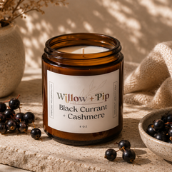 Black Currant and Cashmere - Coconut Apricot Wax Candle