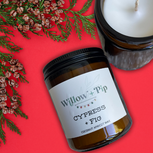 CYPRESS + FIG – Holiday Candle - 8 Ounce