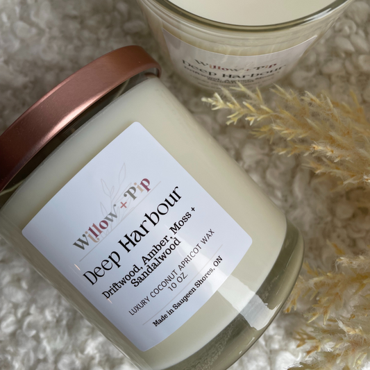 Deep Harbour | 10 Ounce Coconut Apricot Wax Candles | Toxin-Free (Copy)