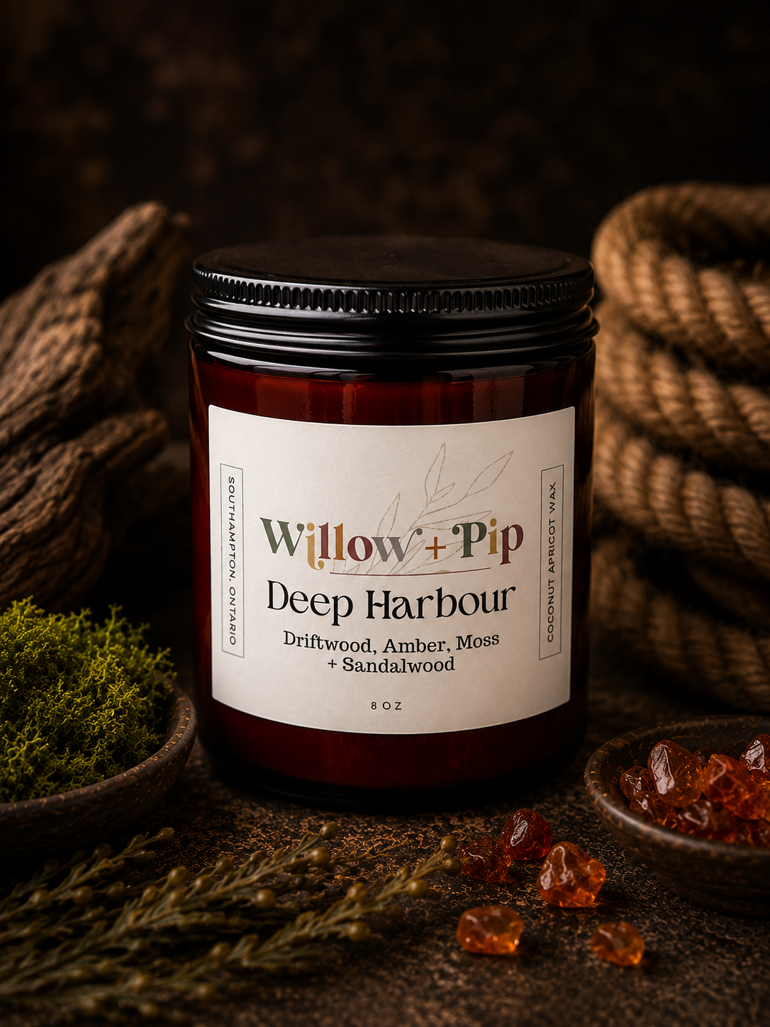 Deep Harbour - Coconut Apricot Wax Candle