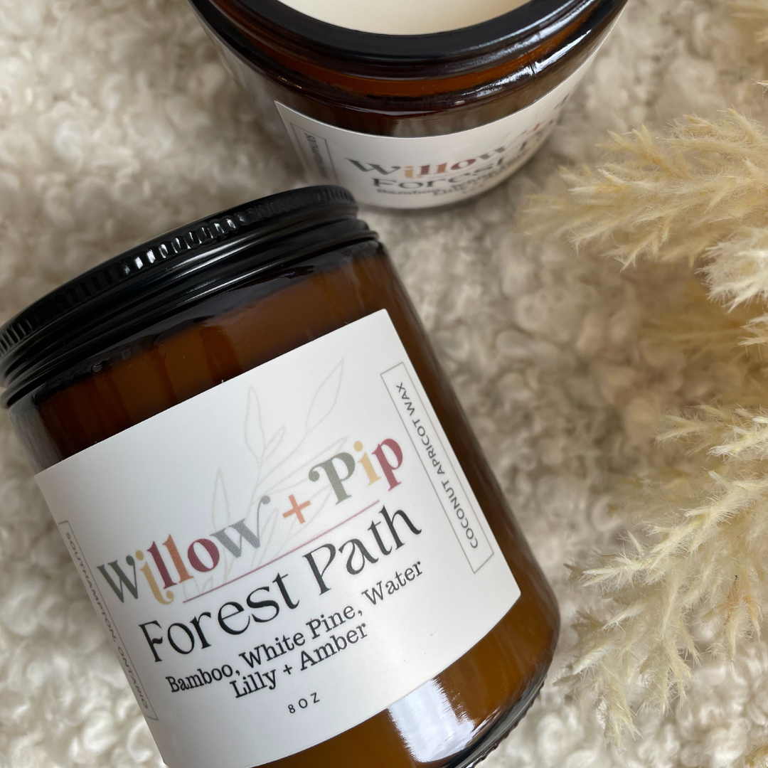 Forest Path | 8 Ounce Coconut Apricot Wax Candles | Toxin-Free (Copy) (Copy)