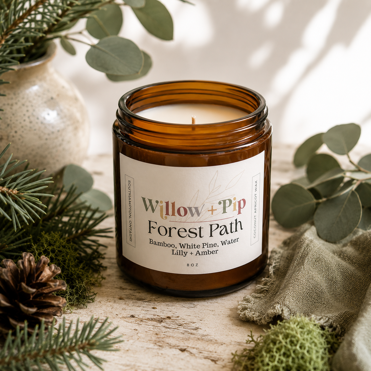 Forest Path - Coconut Apricot Wax Candle