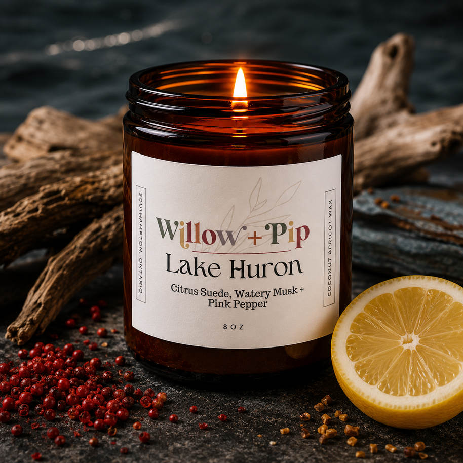 Lake Huron - Coconut Apricot Wax Candle