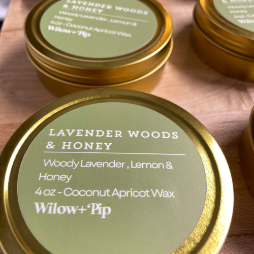 Lavender Woods & Honey - Travel Tin Candle
