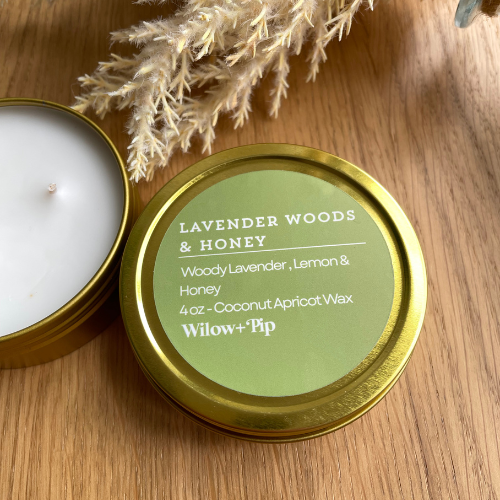 Lavender Woods & Honey - Travel Tin Candle