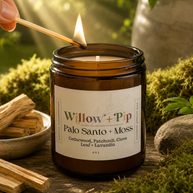 Palo Santo and Moss - Coconut Apricot Wax Candle