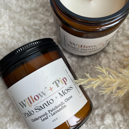 Palo Santo and Moss - Coconut Apricot Wax Candle