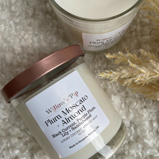 Plum Moscato + Almond | 10 Ounce Coconut Apricot Wax Candles | Toxin-Free (Copy) (Copy) (Copy) (Copy) (Copy)