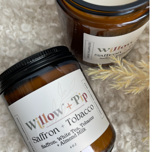 Saffron and Tabacco - Coconut Apricot Wax Candle