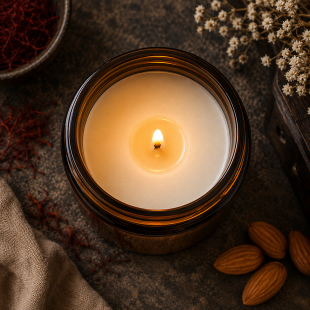Saffron and Tobacco - Coconut Apricot Wax Candle