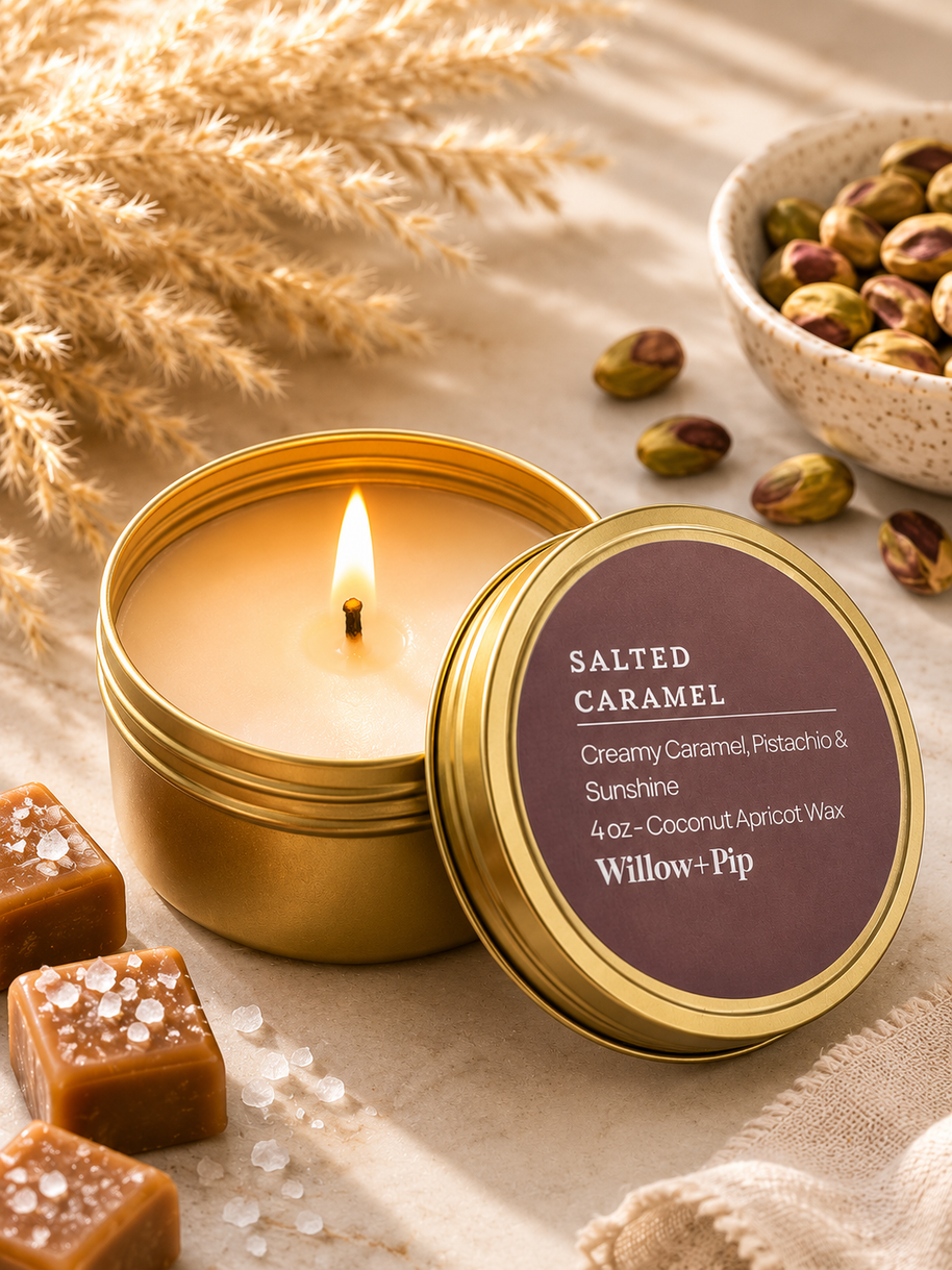 Salted Caramel - Travel Tin Candle