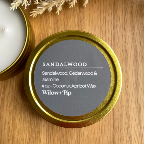 Sandalwood - Travel Tin Candle