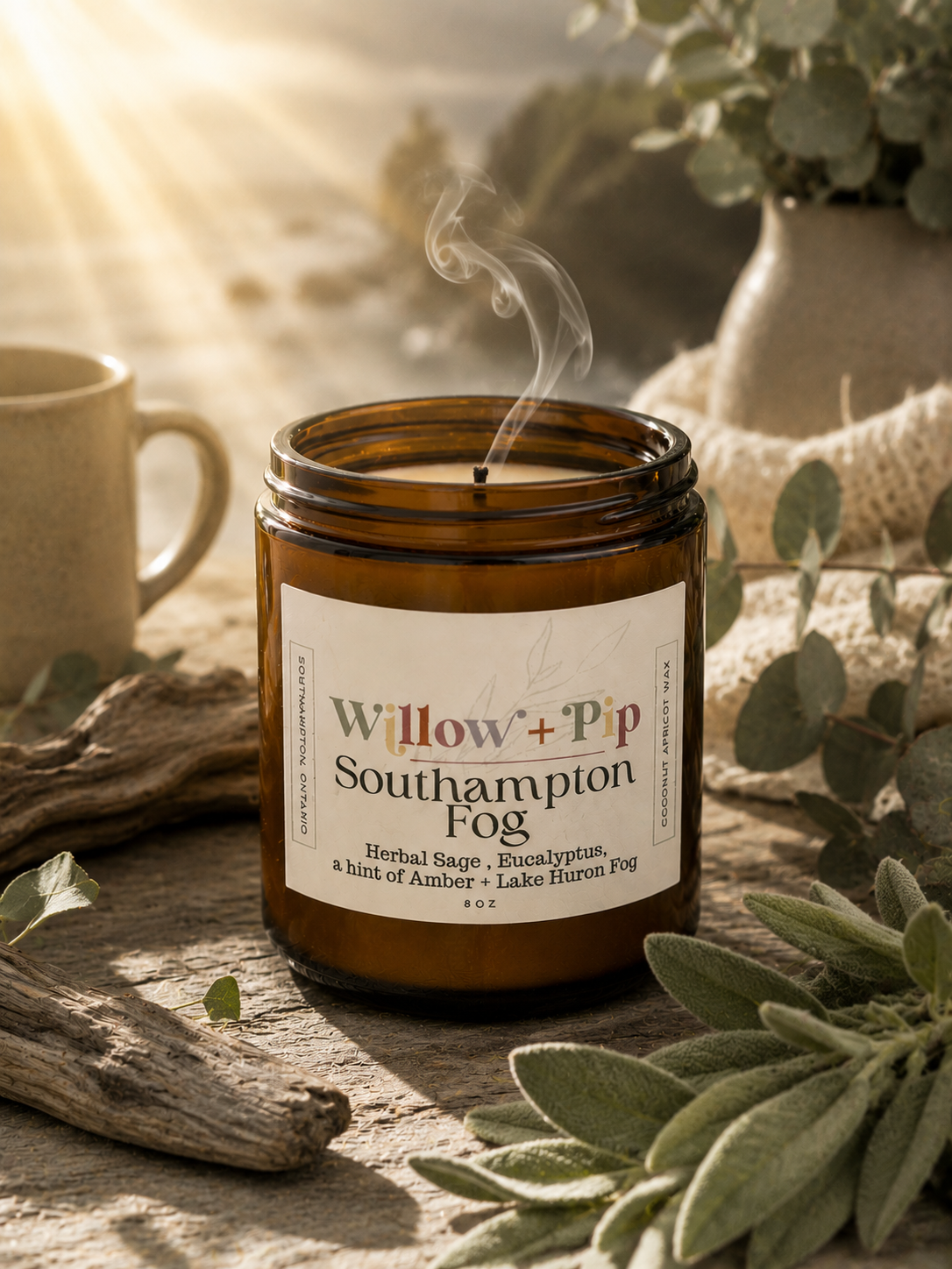 Southampton Fog - Coconut Apricot Wax Candle