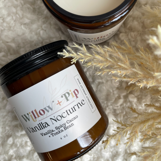 Vanilla Nocturne- Coconut Apricot Wax Candle
