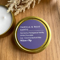 Vanilla & Palo Santo - Travel Tin Candle