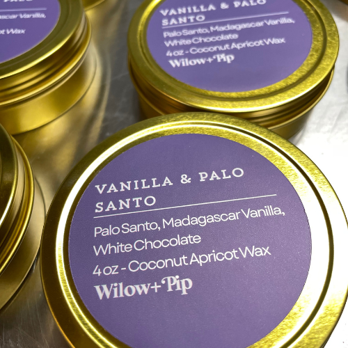 Vanilla & Palo Santo - Travel Tin Candle