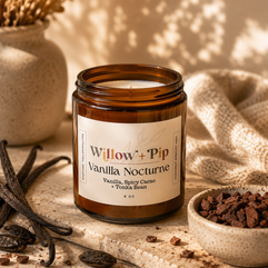 Vanilla Nocturne- Coconut Apricot Wax Candle