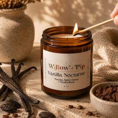 Vanilla Nocturne- Coconut Apricot Wax Candle
