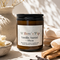 Vanilla Santal and Shea - Coconut Apricot Wax Candle